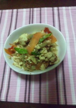 鮮やか炒り豆腐-レシピのメイン写真
