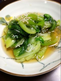 【10分以内で】青梗菜としらすのおひたし-レシピのメイン写真