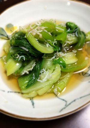 【１０分以内で】青梗菜としらすのおひたし-レシピのメイン写真