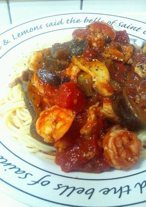簡単！トマトが美味しいナスのパスタ♪-レシピのメイン写真