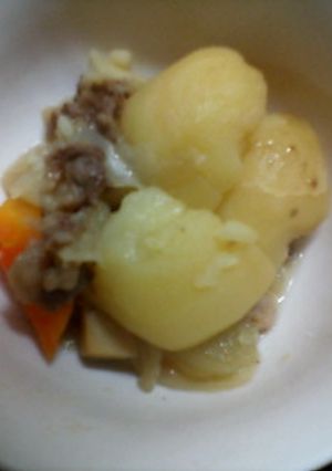 【圧力鍋利用で】きのこ入り肉じゃが-レシピのメイン写真