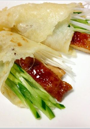 北京ダック風の照焼きチキン巻き♪-レシピのメイン写真
