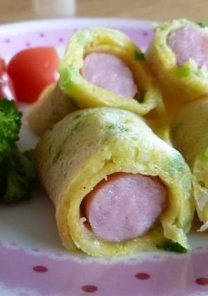 簡単☆もちっとふわっとウインナー巻き♪-レシピのメイン写真