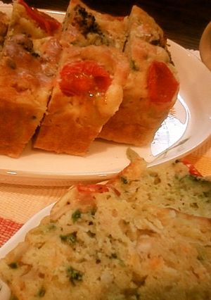 野菜の彩りケークサレ-レシピのメイン写真