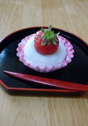 いちご大福　とろーりチーズカスタード入り-レシピのメイン写真