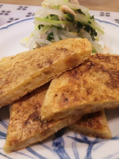 もっちり♪納豆とポテトの揚げ詰め焼き-レシピのメイン写真