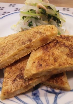 もっちり♪納豆とポテトの揚げ詰め焼き-レシピのメイン写真