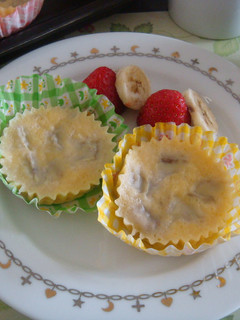 もちもちバナナ蒸しケーキ-レシピのメイン写真