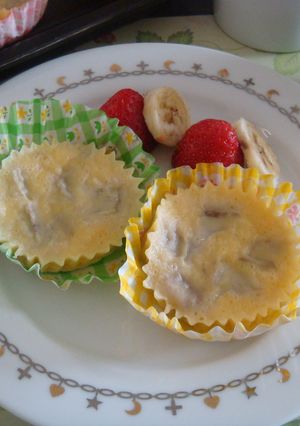 もちもちバナナ蒸しケーキ-レシピのメイン写真
