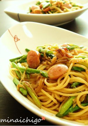ウインナーのマヨ醤油パスタ-レシピのメイン写真