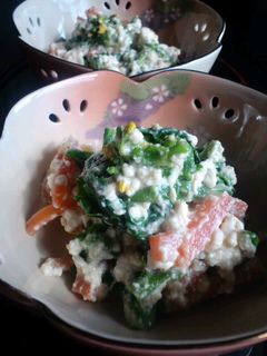 菜の花の白和え-レシピのメイン写真