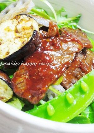 十六穀ごはんで焼肉丼-レシピのメイン写真