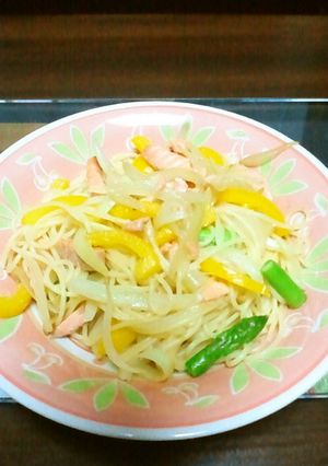 サーモンとハチミツのさっぱりパスタ-レシピのメイン写真