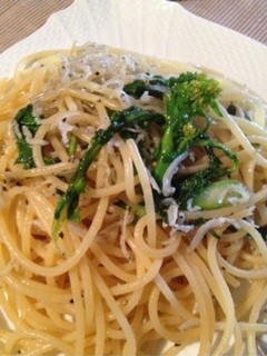 カリカリ食感!じゃこと菜の花パスタ-レシピのメイン写真