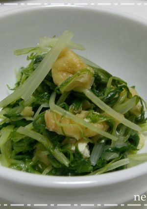 手間いらず！水菜と揚げの煮浸し-レシピのメイン写真
