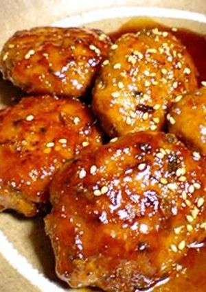 生姜が香る豚挽き肉でふんわり甘辛つくね♡-レシピのメイン写真