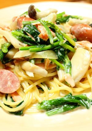 鮭とほうれん草のクリームパスタ-レシピのメイン写真