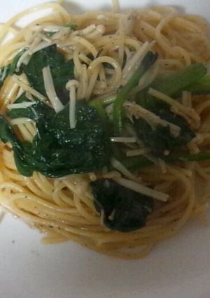 ほうれん草とえのきのパスタ-レシピのメイン写真