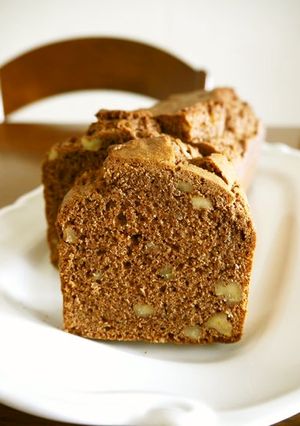 HMで☆胡桃入り☆チョコパウンドケーキ♪-レシピのメイン写真