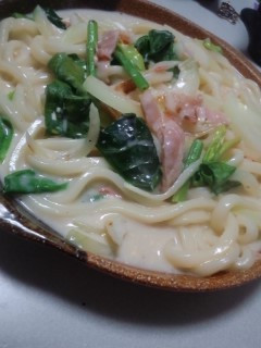 簡単クリームうどん-レシピのメイン写真