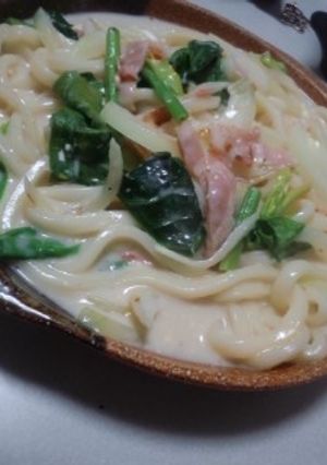 簡単クリームうどん-レシピのメイン写真