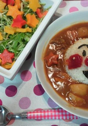 ☆ｱﾝﾊﾟﾝﾏﾝ☆ｶﾚｰ☆-レシピのメイン写真
