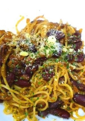 ドライカレースパゲッティー-レシピのメイン写真