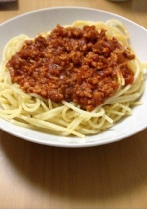 ヘルシー鶏挽肉ミートソース-レシピのメイン写真