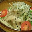 ヤーコンとちりめんじゃこのサラダ