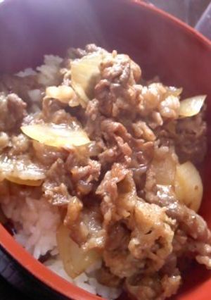 冷めてもおいしい簡単牛丼-レシピのメイン写真
