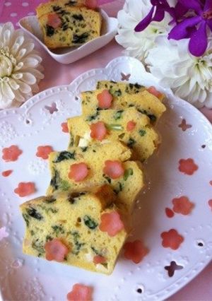 春爛漫！ダブルチーズの菜の花ケークサレ☆-レシピのメイン写真
