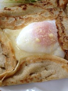 そば粉のガレット♡チーズとハム♡-レシピのメイン写真