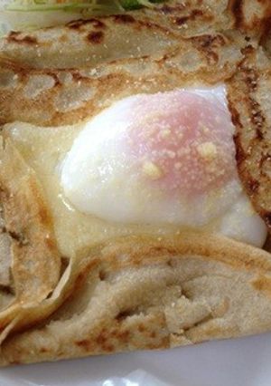 そば粉のガレット♡チーズとハム♡-レシピのメイン写真