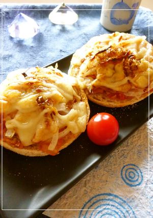 新玉葱×キムチのトースト-レシピのメイン写真
