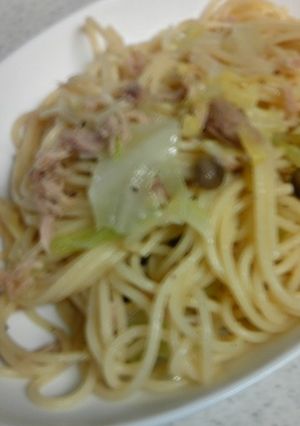 キャベツとツナのスパゲティー-レシピのメイン写真