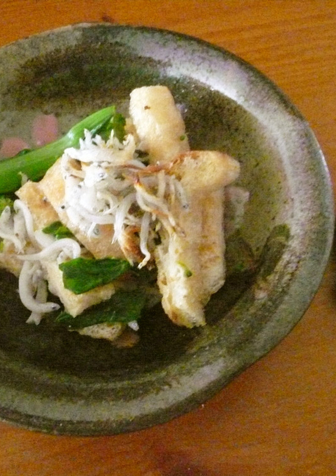♡菜の花と油揚げのしらす大根おろし和え♡-レシピのメイン写真