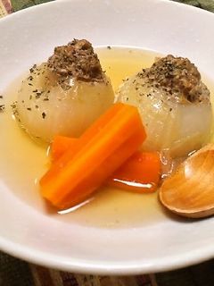 新玉ねぎの肉詰め-レシピのメイン写真