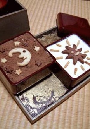 こりゃびっくり、お重の中にケーキが、、、-レシピのメイン写真