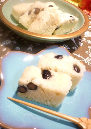 シリコンスチーマー使用かるかん風蒸しパン-レシピのメイン写真
