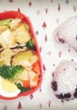 温野菜のガドガド風ソース弁当。-レシピのメイン写真