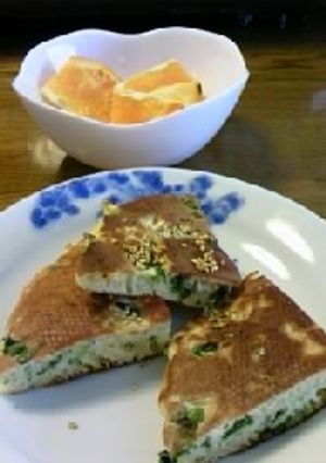 菜の花のホットケーキ-レシピのメイン写真