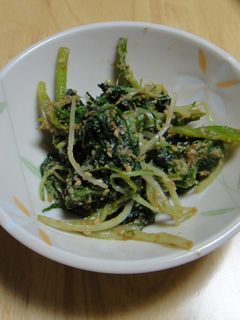ほうれん草と水菜のゴマ和え-レシピのメイン写真
