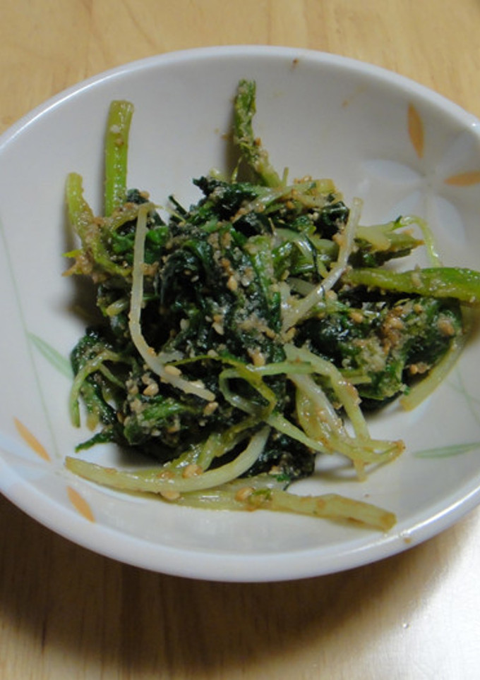 ほうれん草と水菜のゴマ和え-レシピのメイン写真