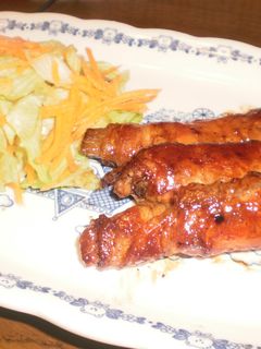 長芋とにんじんの豚肉巻き-レシピのメイン写真