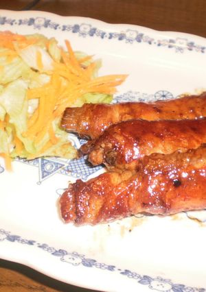 長芋とにんじんの豚肉巻き-レシピのメイン写真