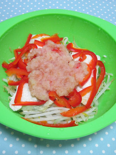 塩麹de蒸しメカジキと野菜の梅肉おろし-レシピのメイン写真