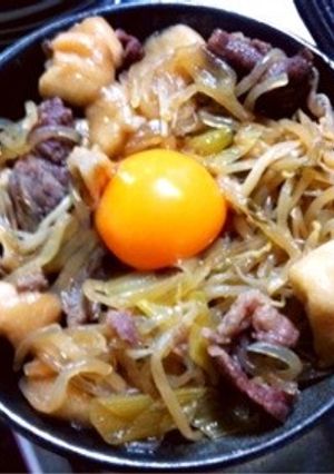 簡単&節約!もやしで☆すき焼き丼-レシピのメイン写真
