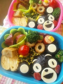 ゆるきゃら♪くまモン弁当-レシピのメイン写真