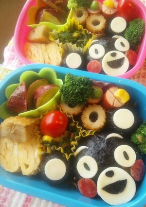 ゆるきゃら♪くまモン弁当-レシピのメイン写真