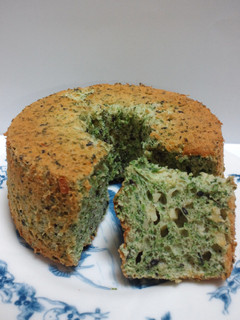 ほうれんそうのシフォンケーキ-レシピのメイン写真